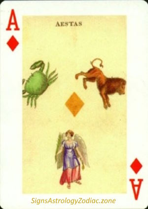 1 - Aestas - Ace of Diamonds - SignsAstrologyZodiac.zone