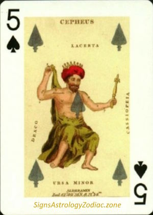 5 - Cepheus - Five of Spades - SignsAstrologyZodiac.zone