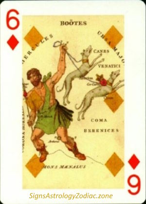 6 - Boötes - Six of Diamonds - SignsAstrologyZodiac.zone