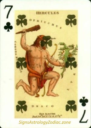 7 - Hercules - Seven of Clubs - SignsAstrologyZodiac.zone