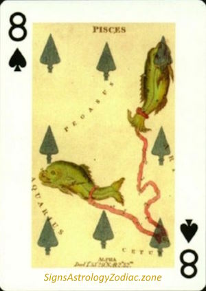 8 - Pisces - Eight of Spades - SignsAstrologyZodiac.zone