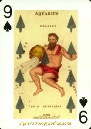 9 - Aquarius - Nine of Spades - SignsAstrologyZodiac.zone