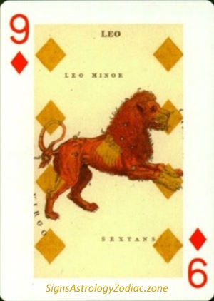 9 - Leo - Nine of Diamonds - SignsAstrologyZodiac.zone
