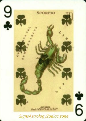 9 - Scoprio - Nine of Clubs - SignsAstrologyZodiac.zone