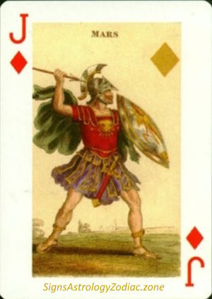 J - Mars - Jack of Diamonds - SignsAstrologyZodiac.zone