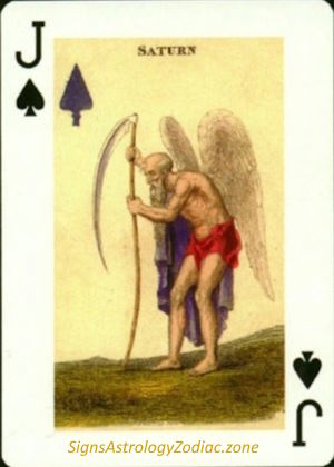 J - Saturn - Jack of Spades - SignsAstrologyZodiac.zone