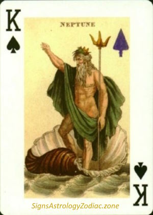 K - Neptune - King of Spades - SignsAstrologyZodiac.zone